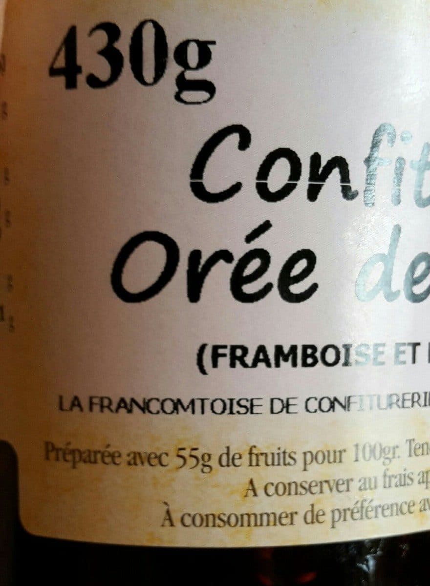 La Francomtoise de Confiturerie Confiture orée du bois packshot
