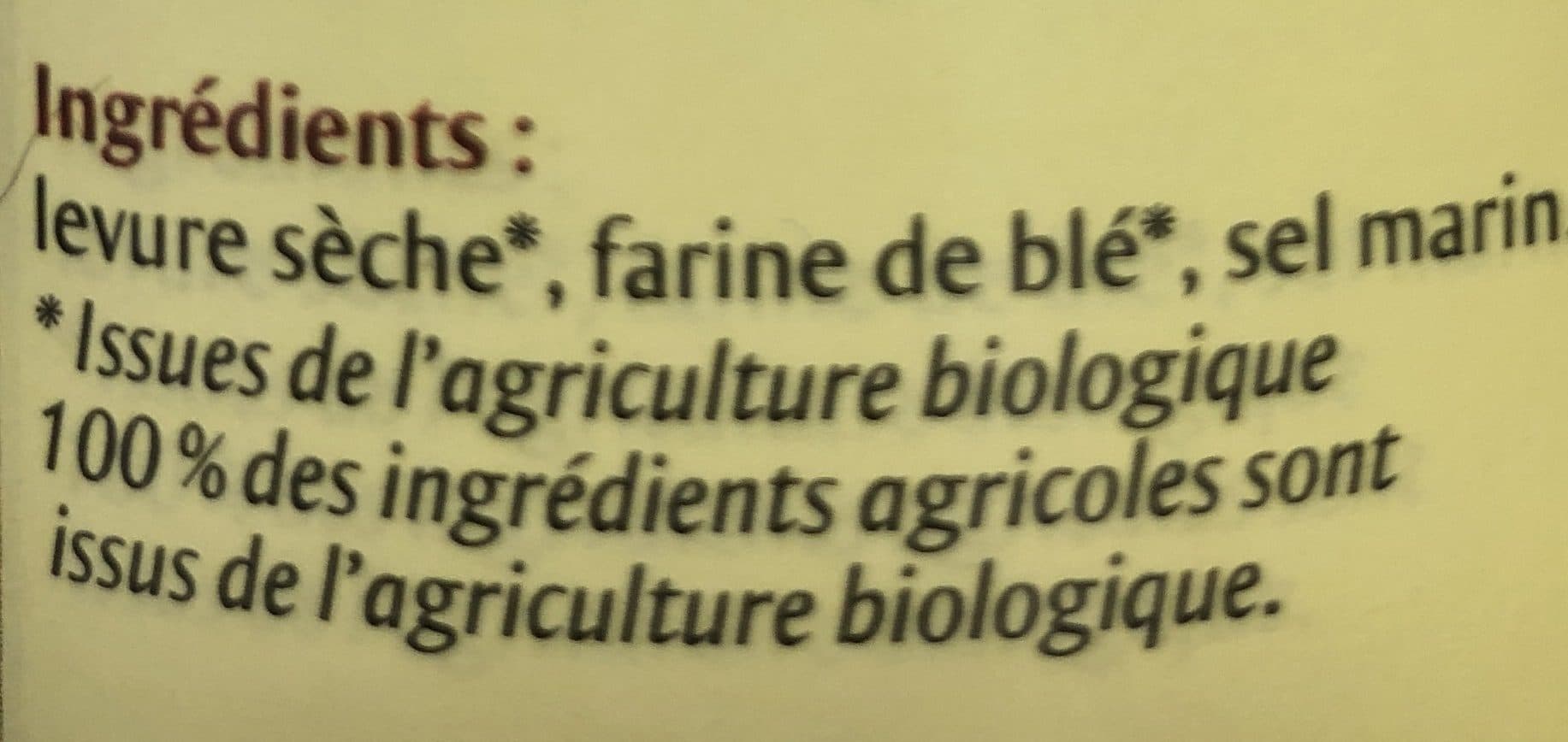 Novita Flocons de levure nature bio packshot