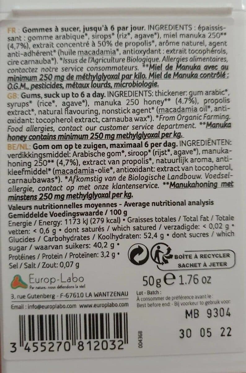 Aprolis Propolettes Gommes Bio packshot