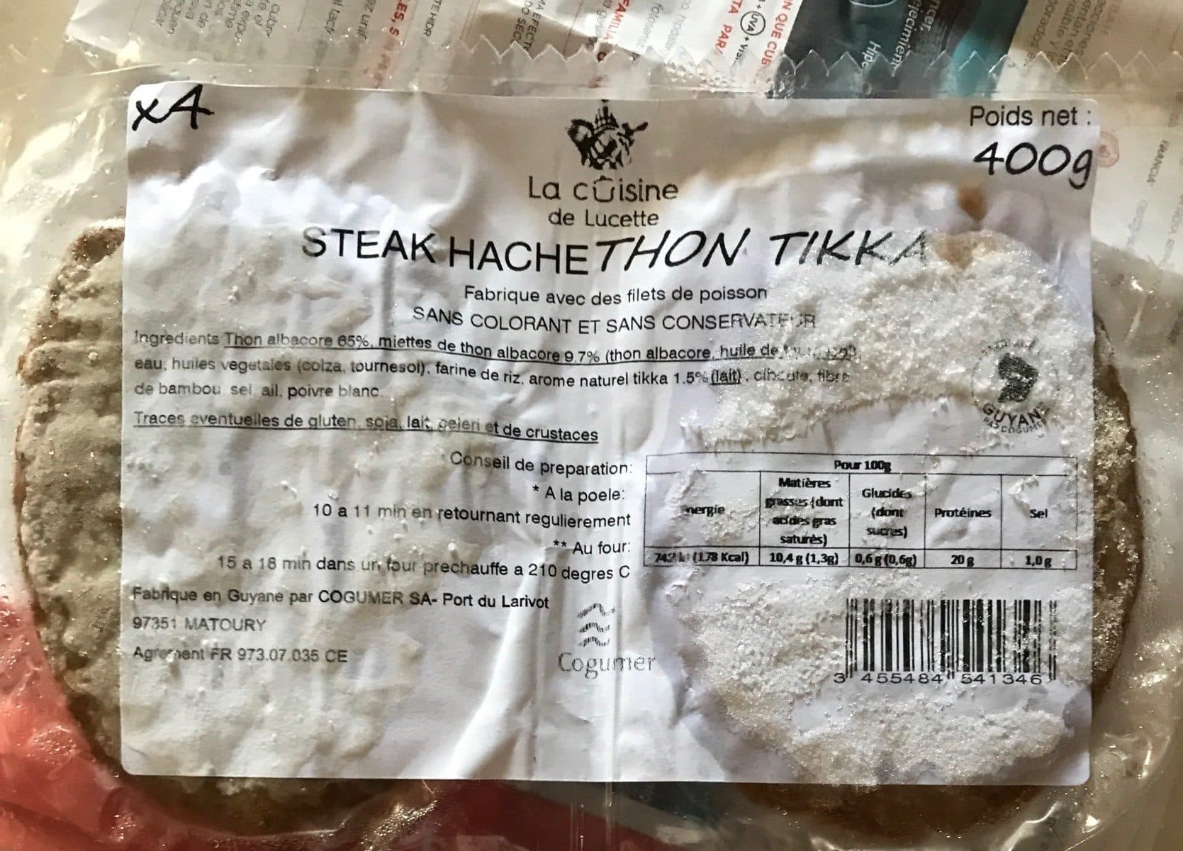Cogumer Steak Haché Thon Tikka packshot