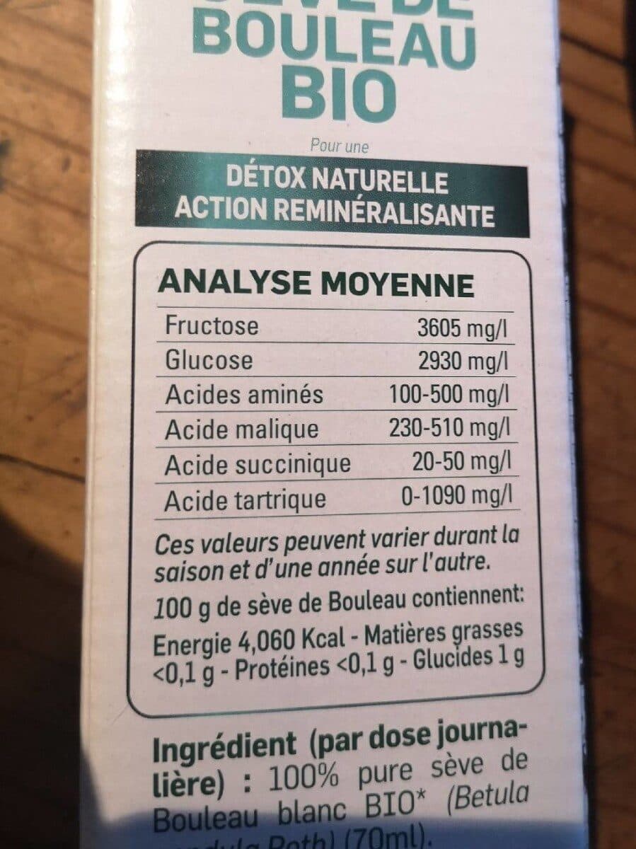 Santarome Sève De Bouleau Bio Pure Sève - 500 ML - Santarome packshot