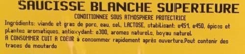 Au Fumé Vosgien Saucisse blanche superieure packshot
