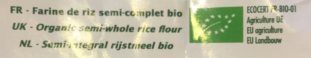 Jardin bio Farine De Riz Semi-complet Bio Sans Gluten packshot