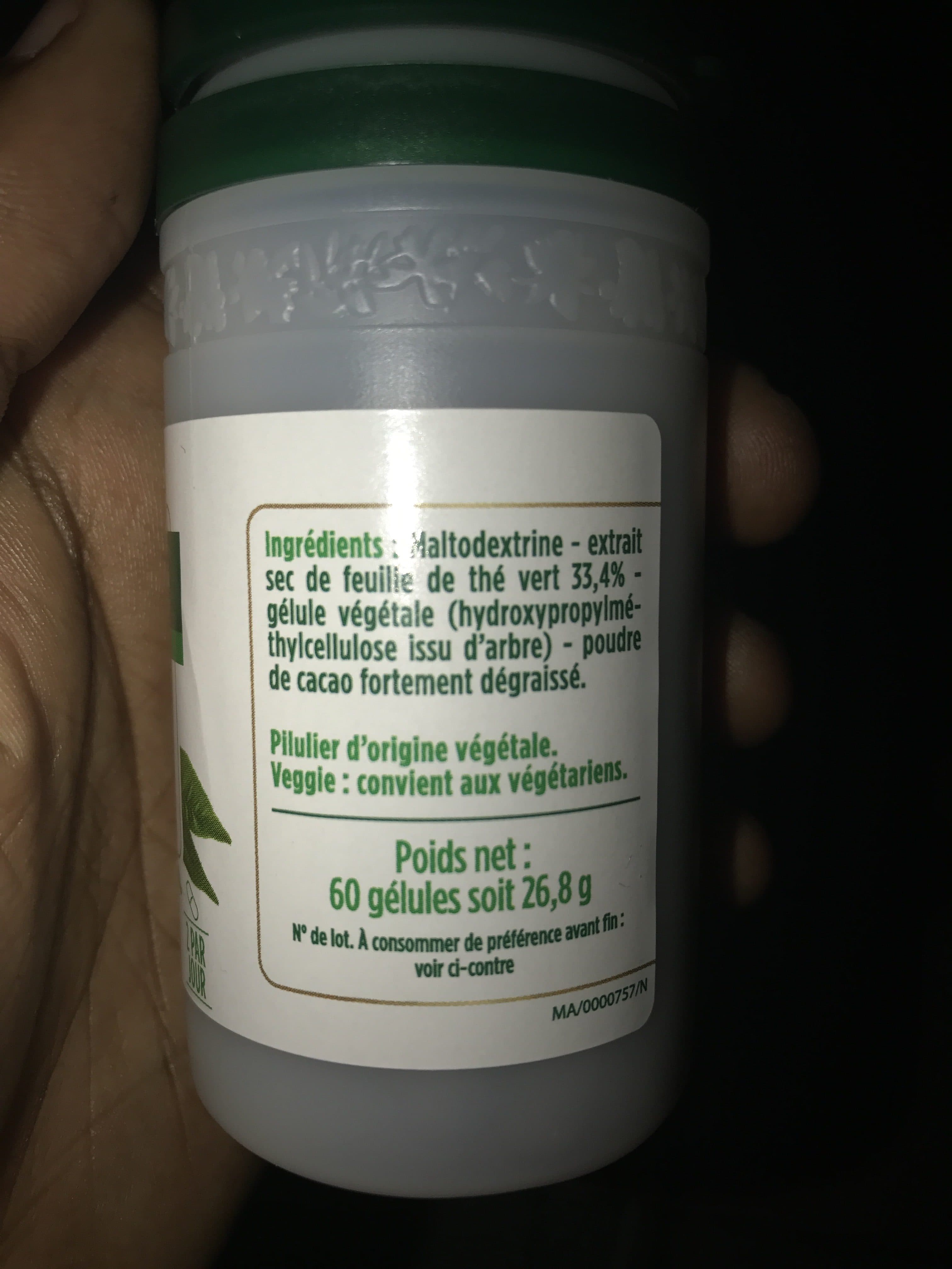Floressance Gélule Thé Vert. Minceur-élimination packshot