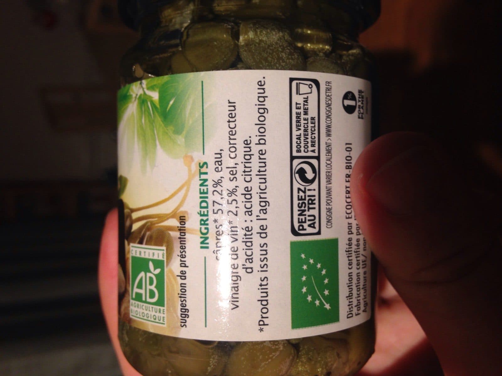 Jardin bio Câpres au vinaigre packshot