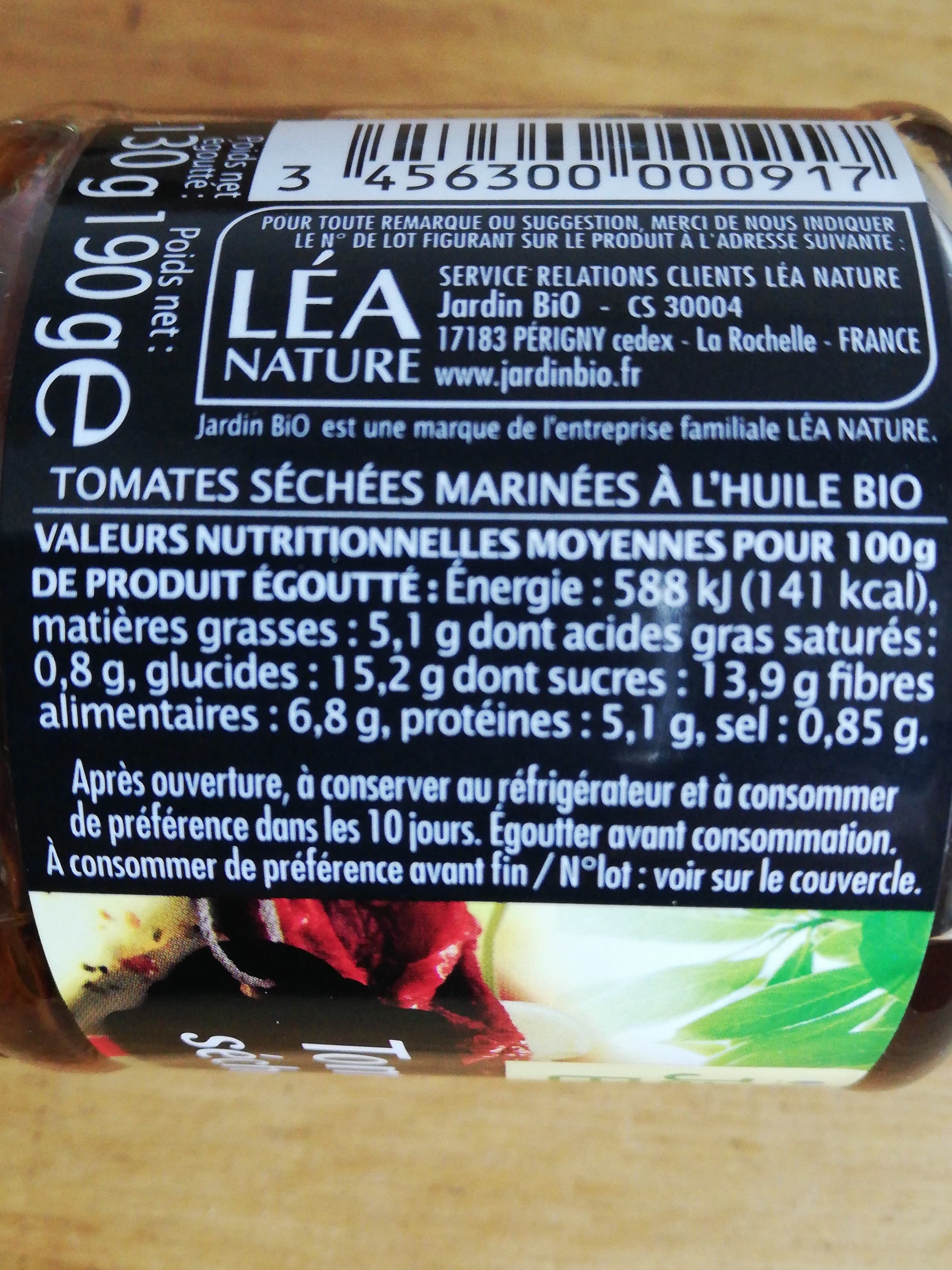 Jardin bio Tomates séchées packshot