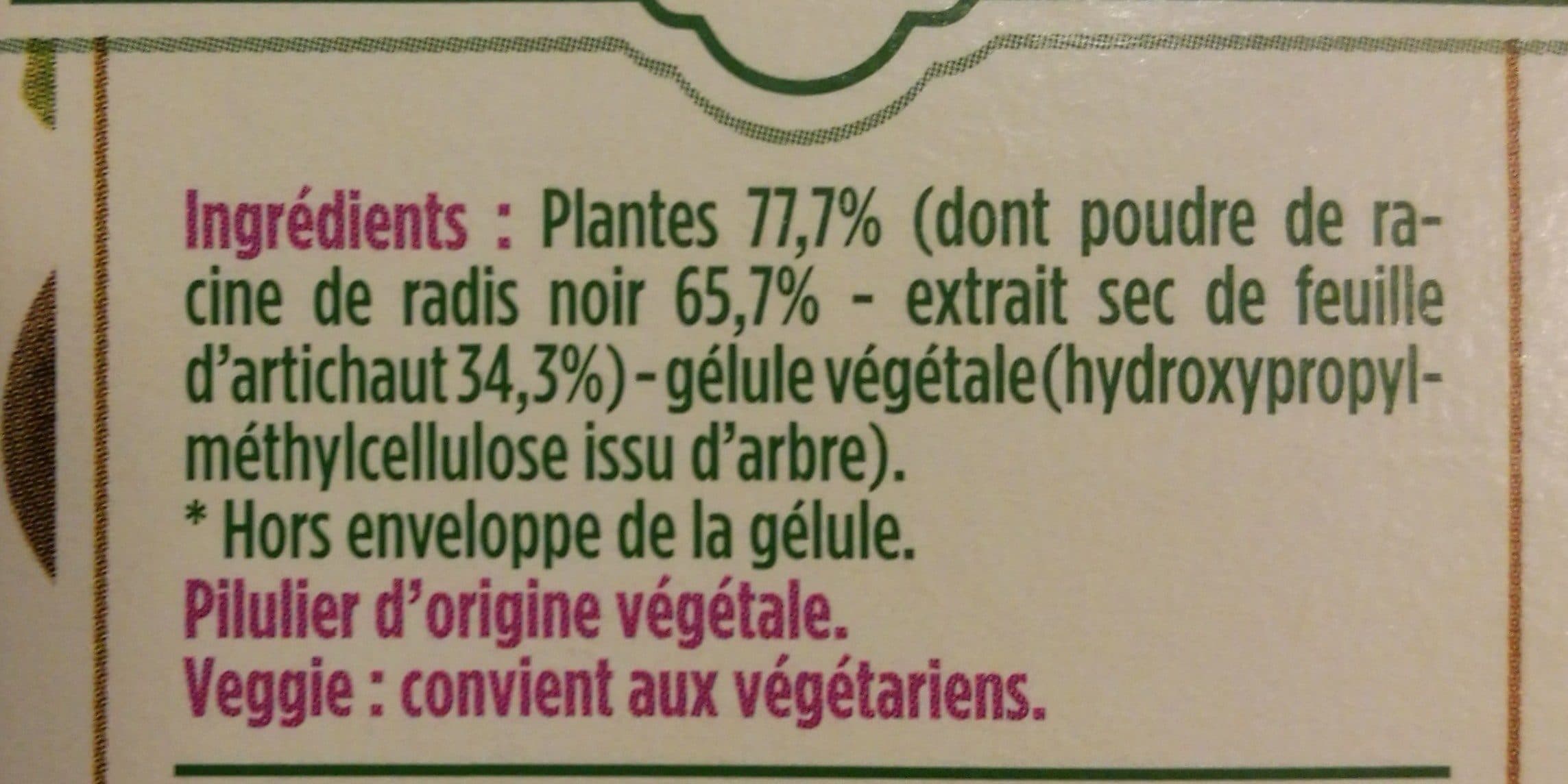 Floressance 60 Gelules Radis noir / Artichaut Floressance packshot