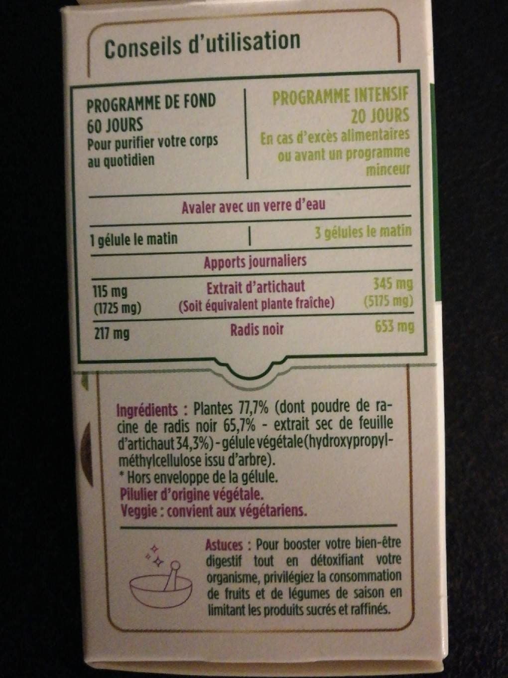 Floressance 60 Gelules Radis noir / Artichaut Floressance packshot