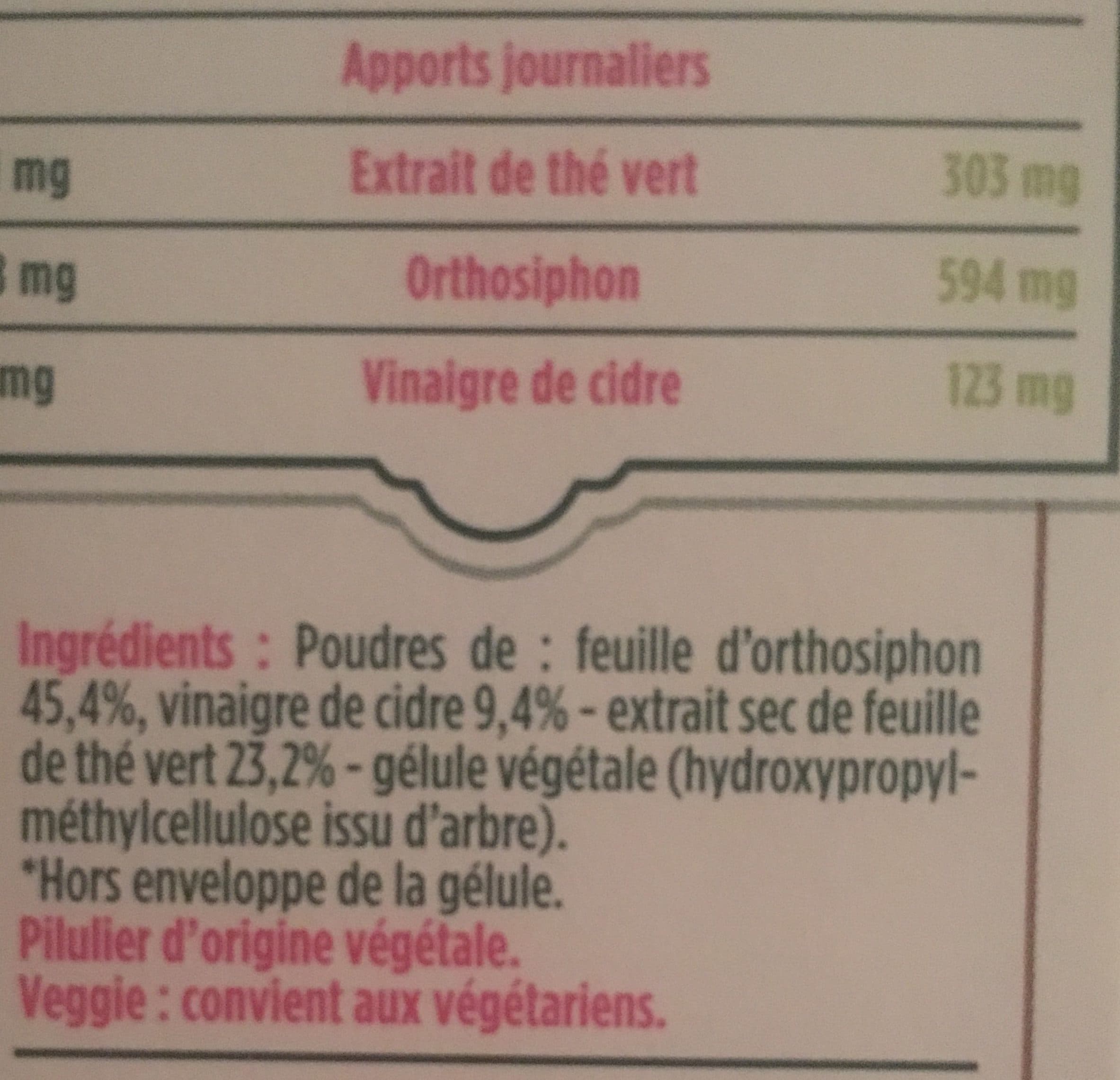 Floressance Floressance Aide Minceur The V.orthosiphon 60 Gelules packshot