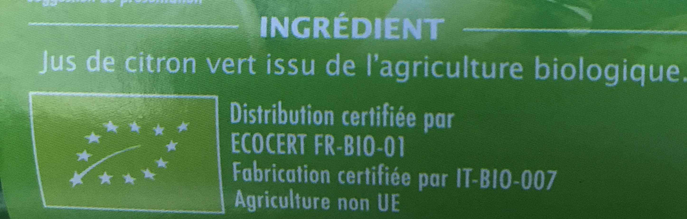 Jardin bio Pur jus citron vert packshot