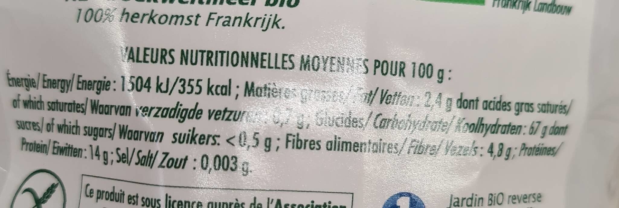 Jardin bio Jardin Bio - Farine de Sarrasin sans Gluten imp packshot