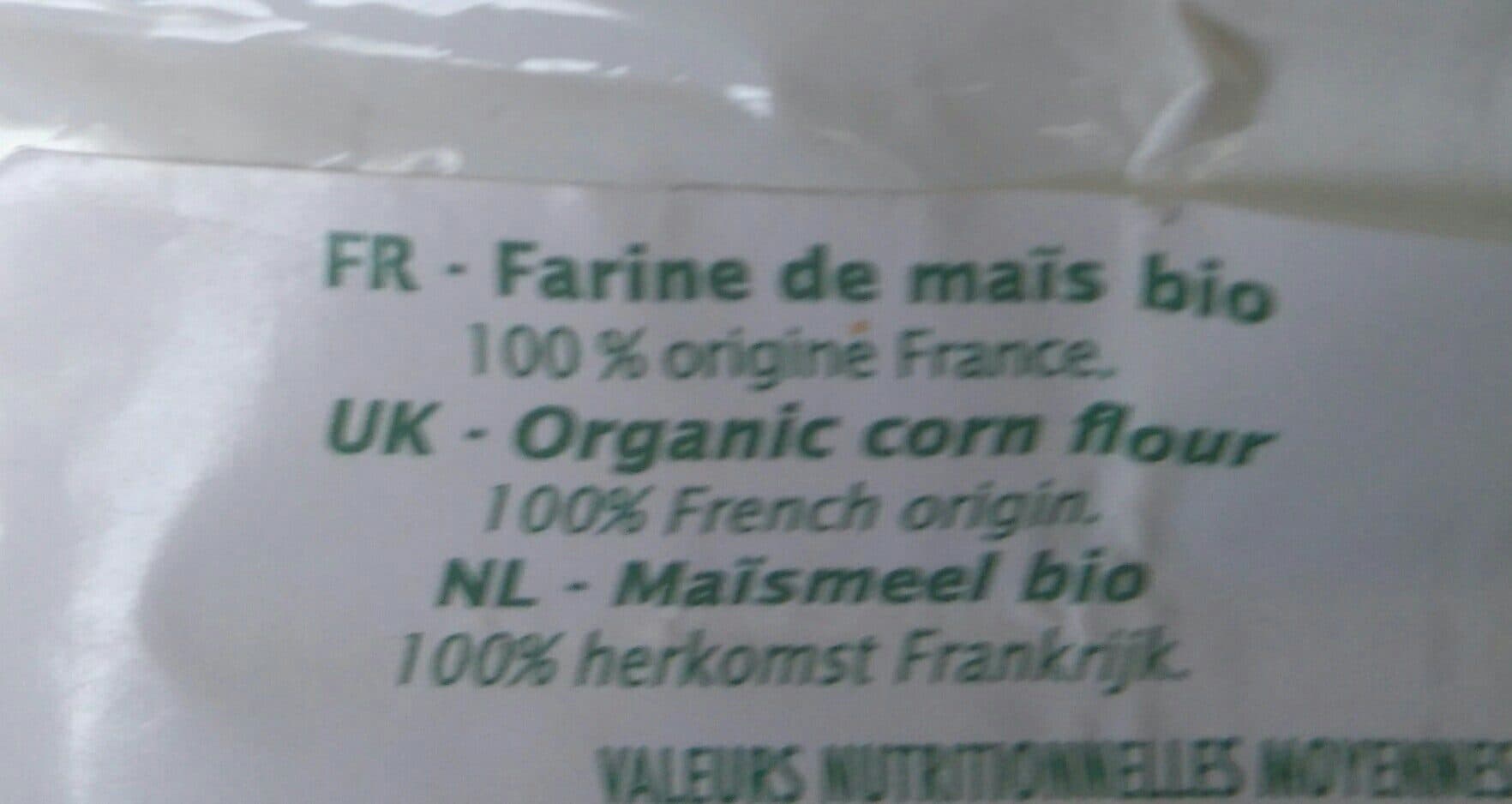 Jardin Bio Farine De Maïs Bio Sans Gluten packshot
