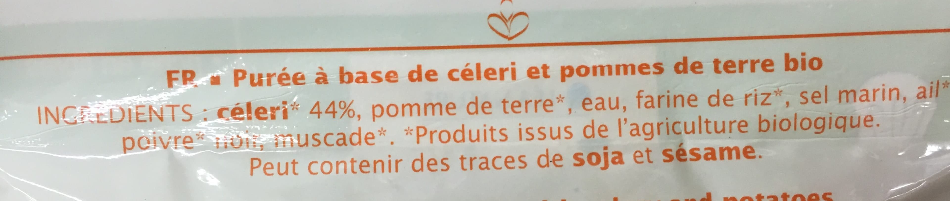 Jardin Bio Puré gourmande Céleri packshot