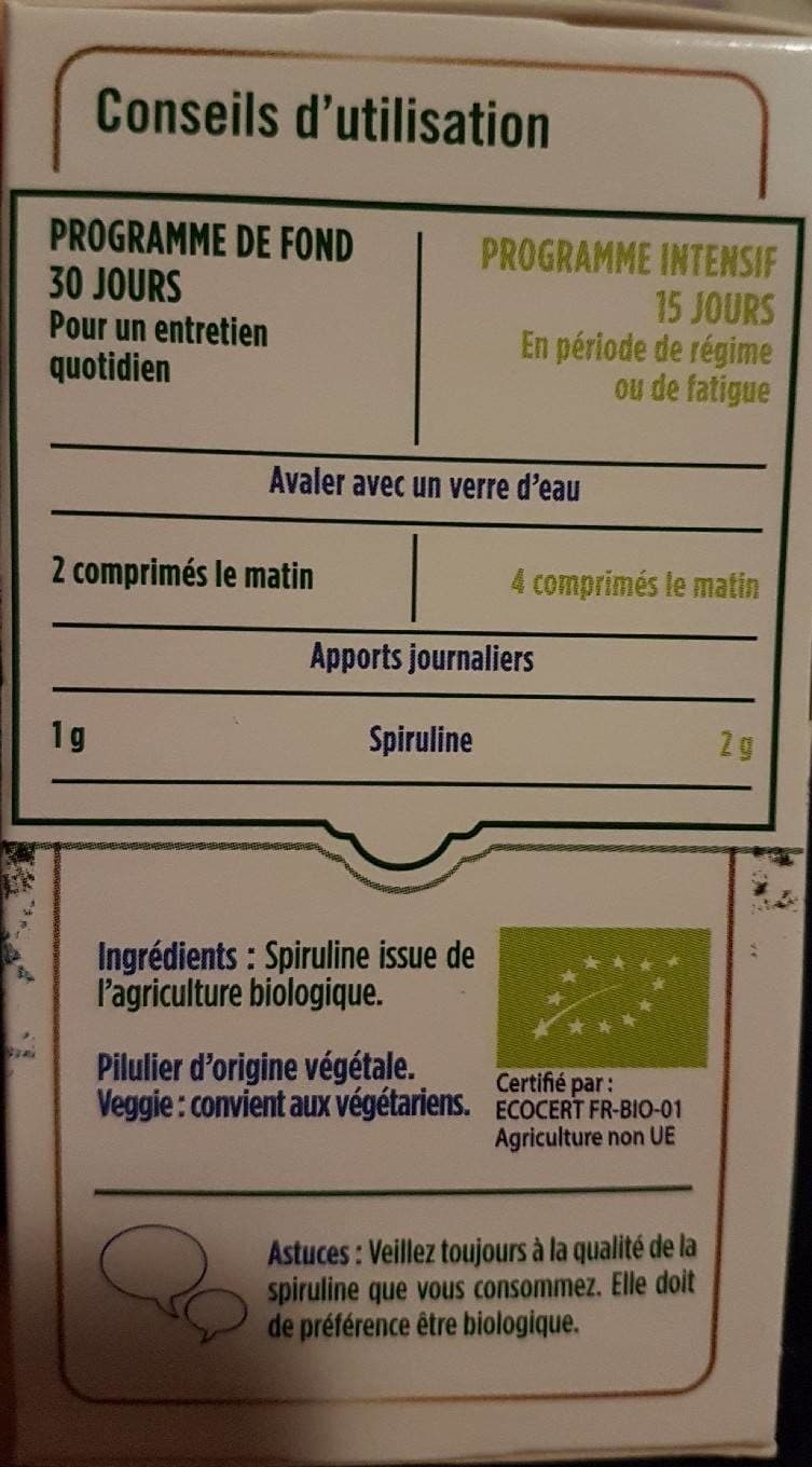 Floressance Spiruline Vitalité, Bien-être Et Contrôle Du Poids packshot