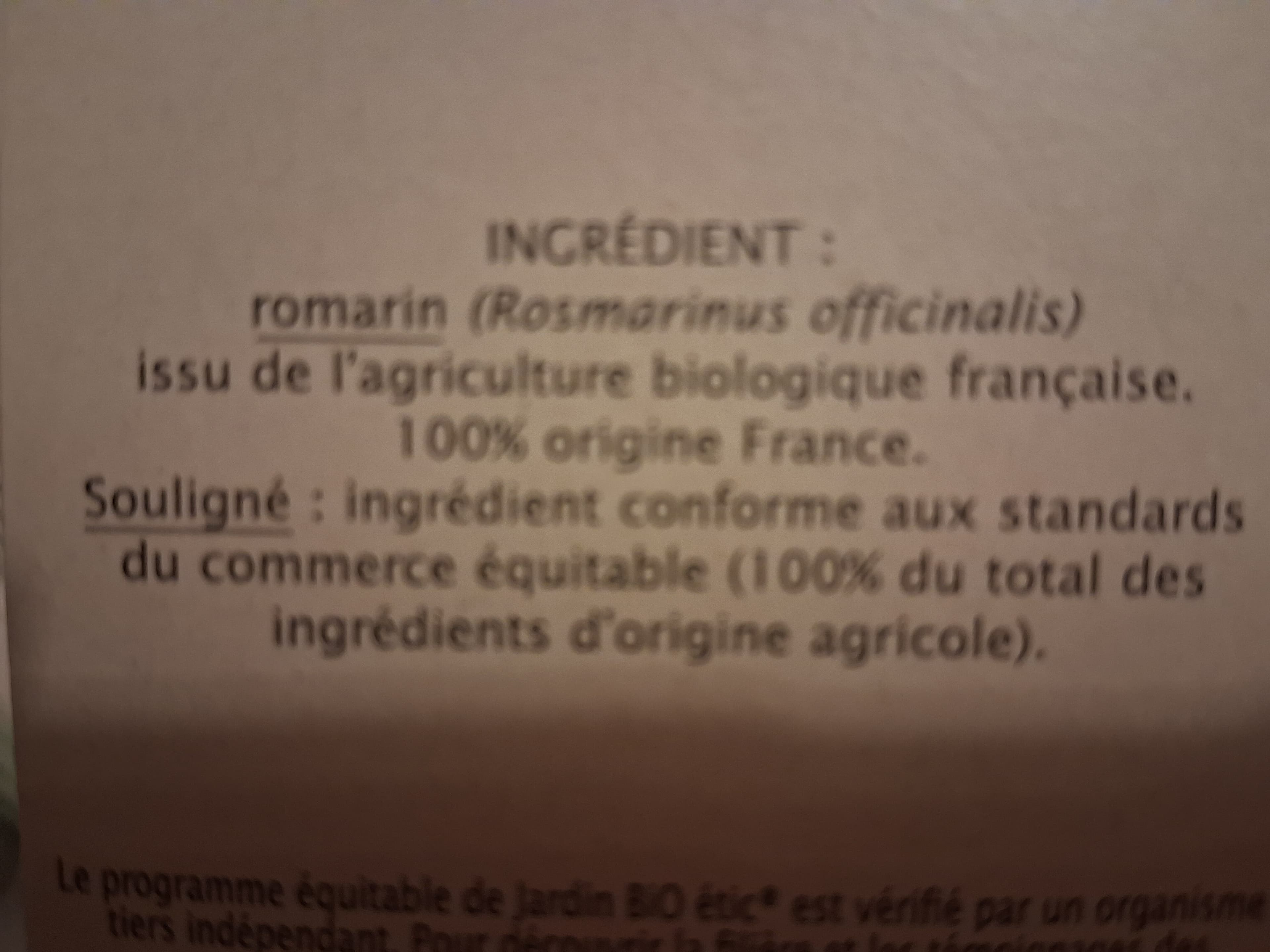 Jardin bio Infusion Romarin packshot