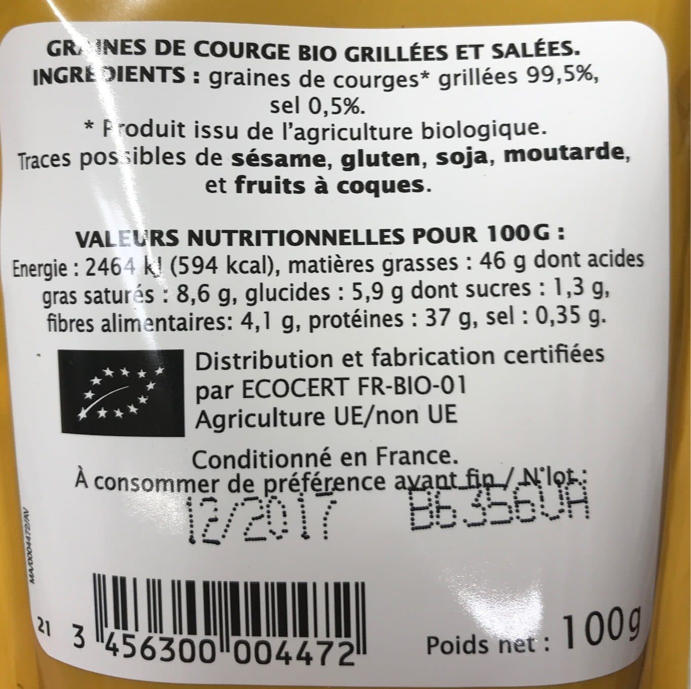 Jardin Bio Graines De Courges packshot