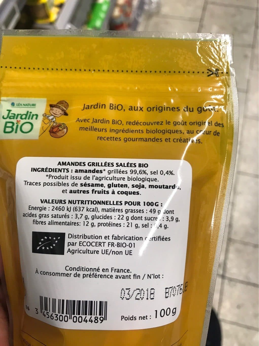 Lea Nature Amandes Grillées Salées packshot