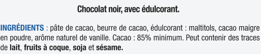 Karelea Chocolat noir 85% cacao packshot