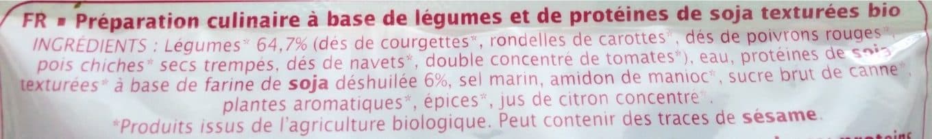 Jardin Bio Légumes et soja à l'orientale packshot