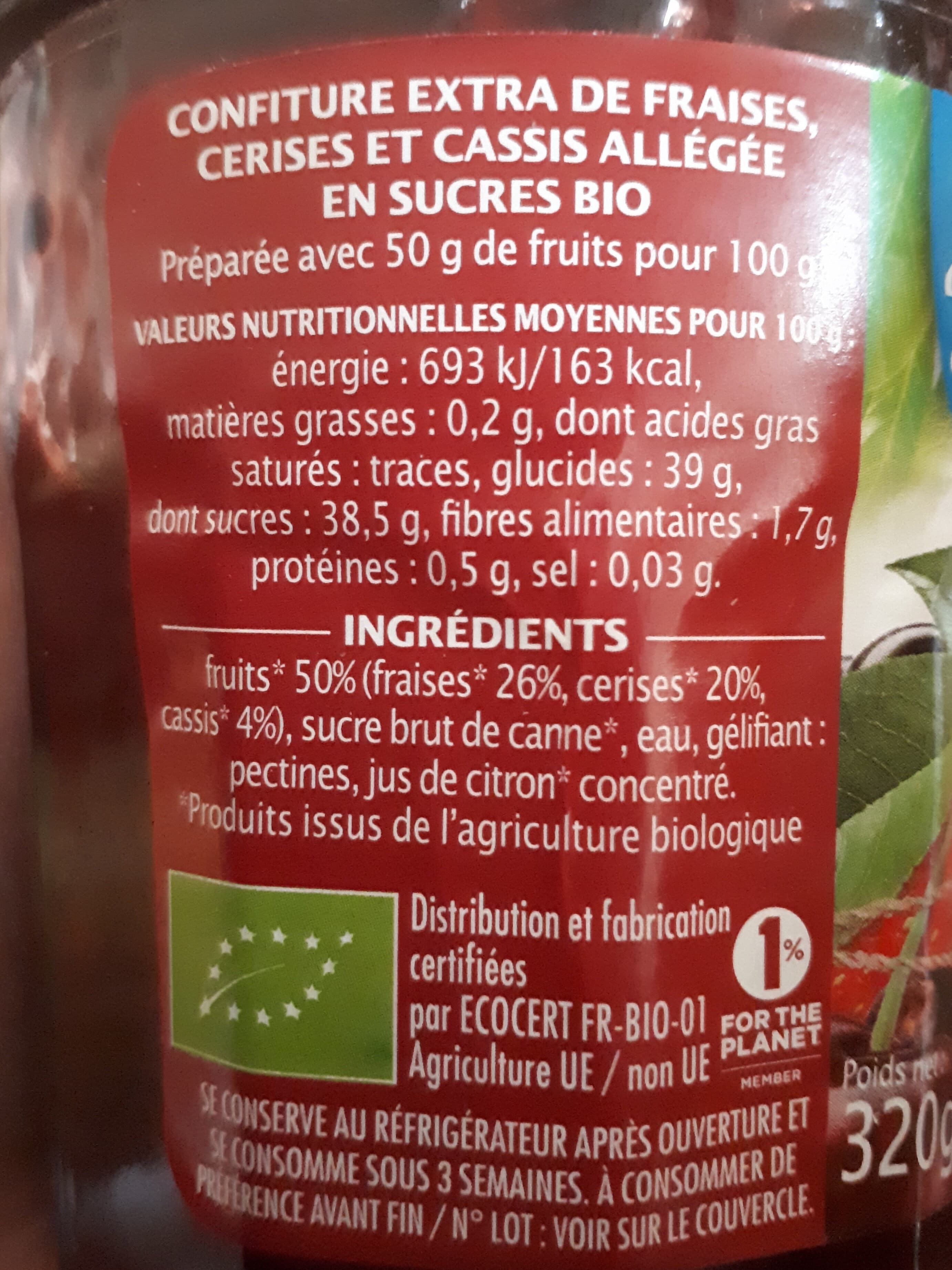 Jardin Bio Jardin bio Confiture Fraise Cerise Cassis imp packshot