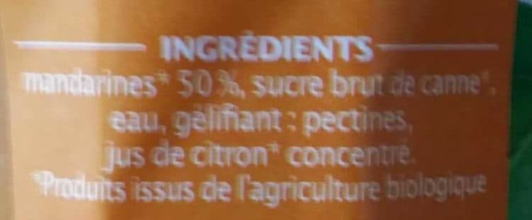 Jardin Bio Confiture extra mandarine d'Espagne packshot
