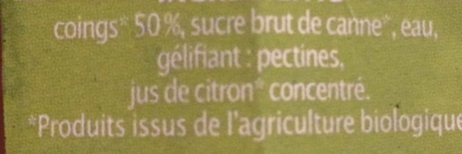 Jardin bio Confiture De Coing Bio packshot