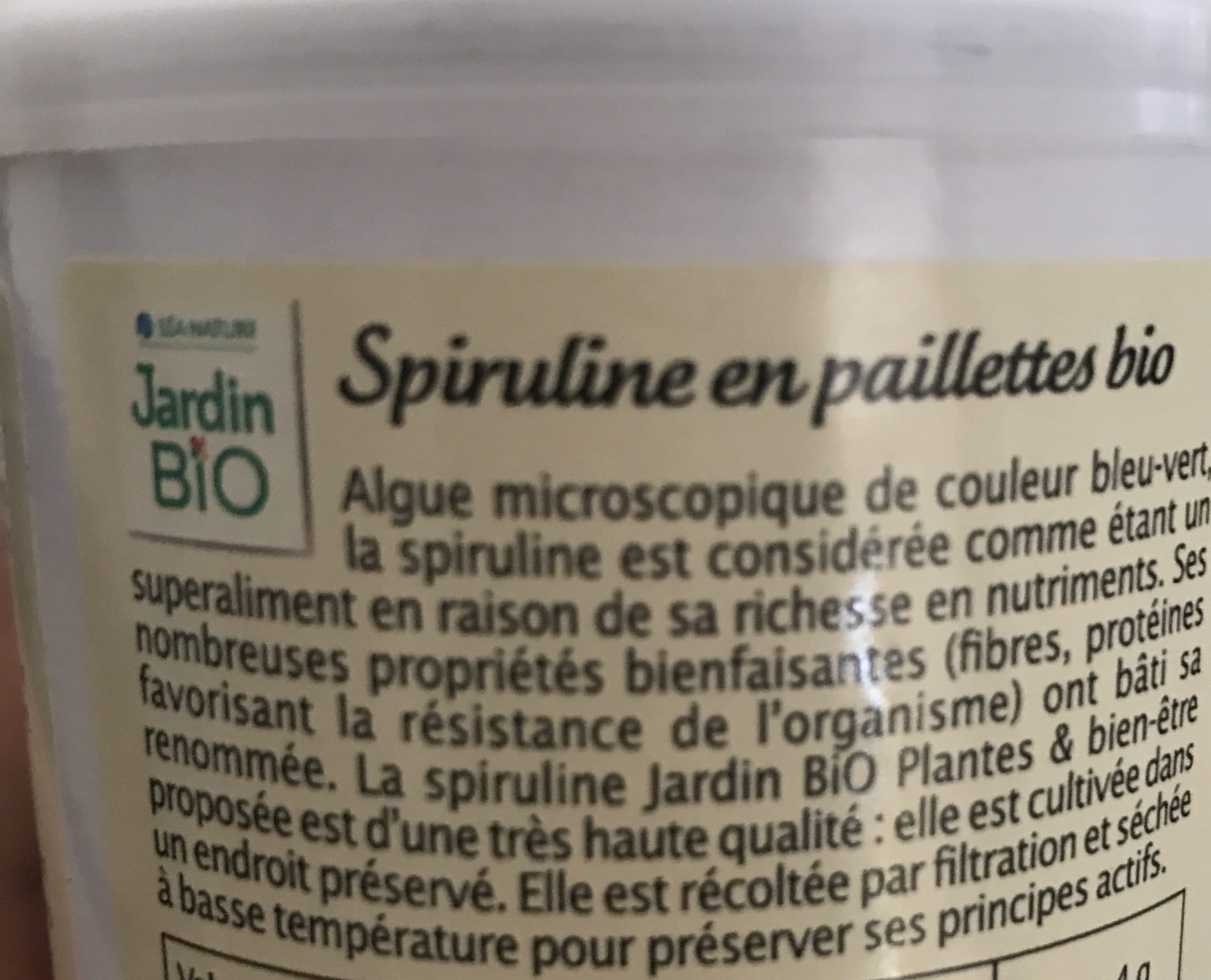 Jardin bio Super aliment Spiruline packshot