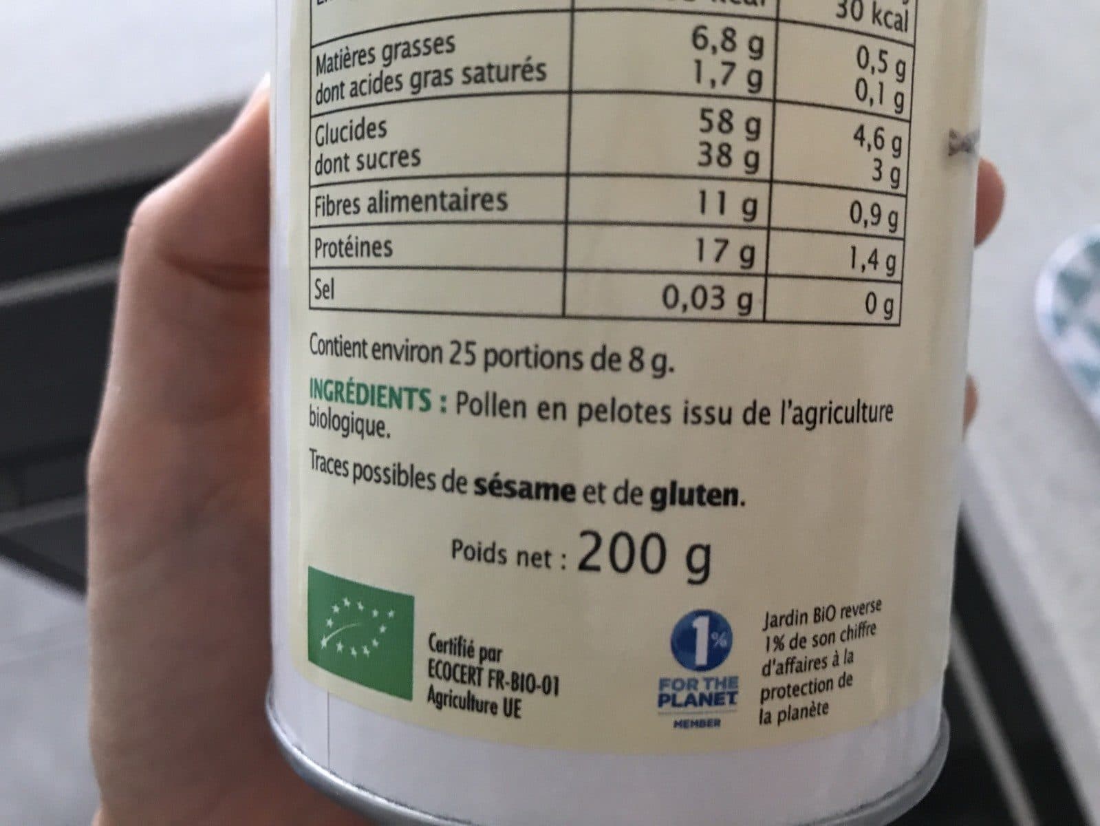 Jardin bio Pollen en pelotes packshot