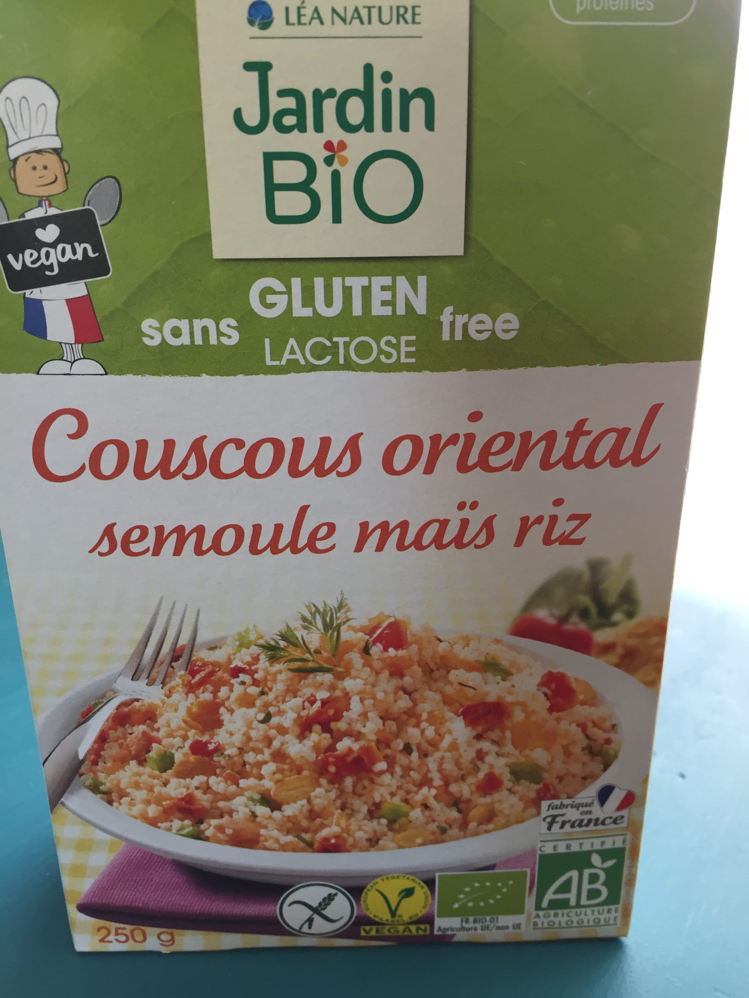 Léa Nature Jardin Bio Couscous Oriental Semoule Maïs Et Riz Bio Sans Gluten packshot