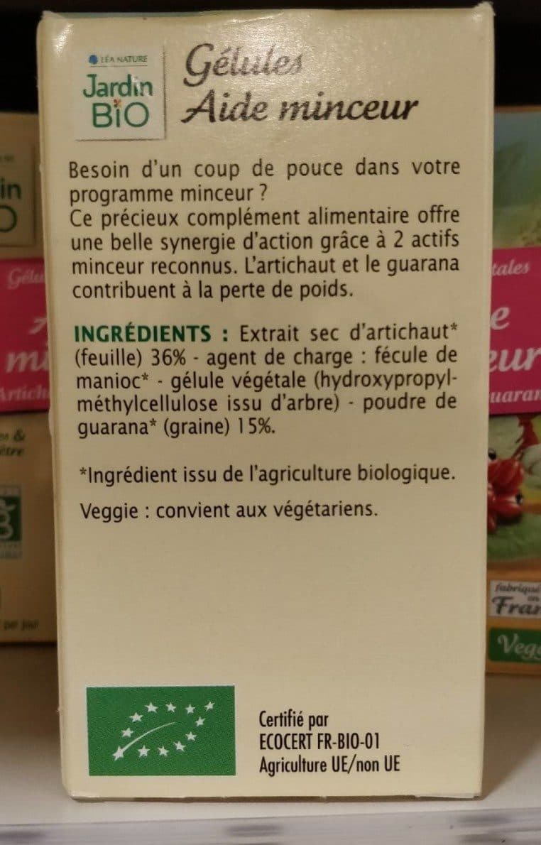 Jardin Bio Gélules Végétales - Aide Minceur packshot