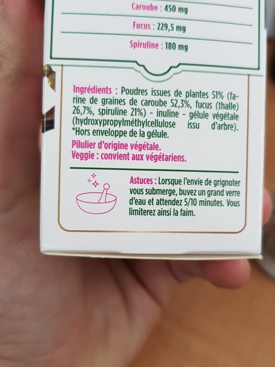 Floressance Gélules Végétales Stop Faim Caroube Fucus Spiruline packshot