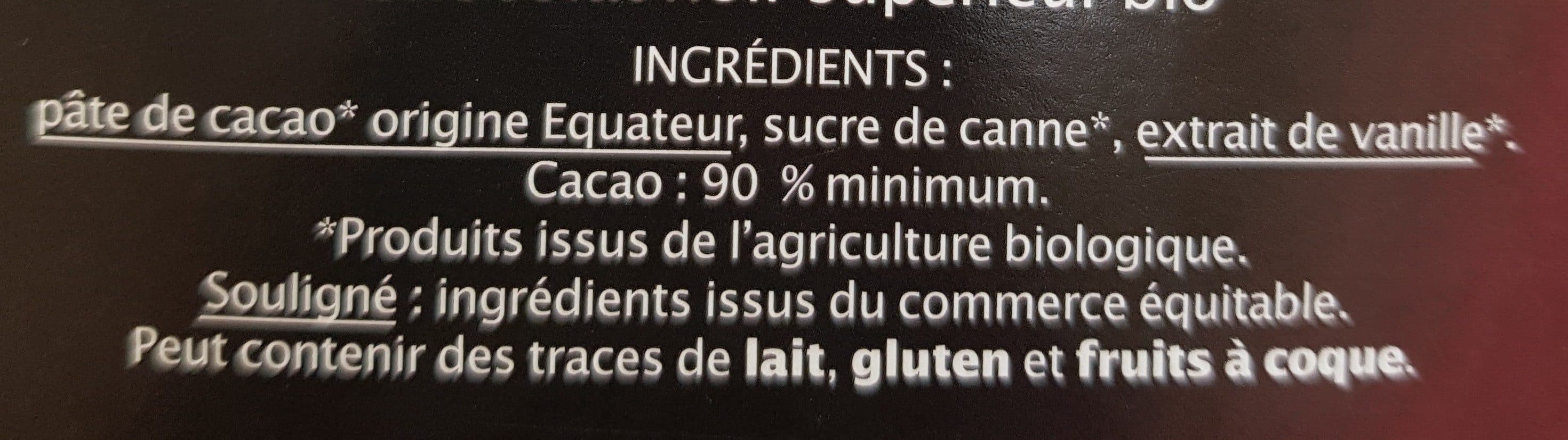 Jardin Bio Chocolat noir 90% packshot