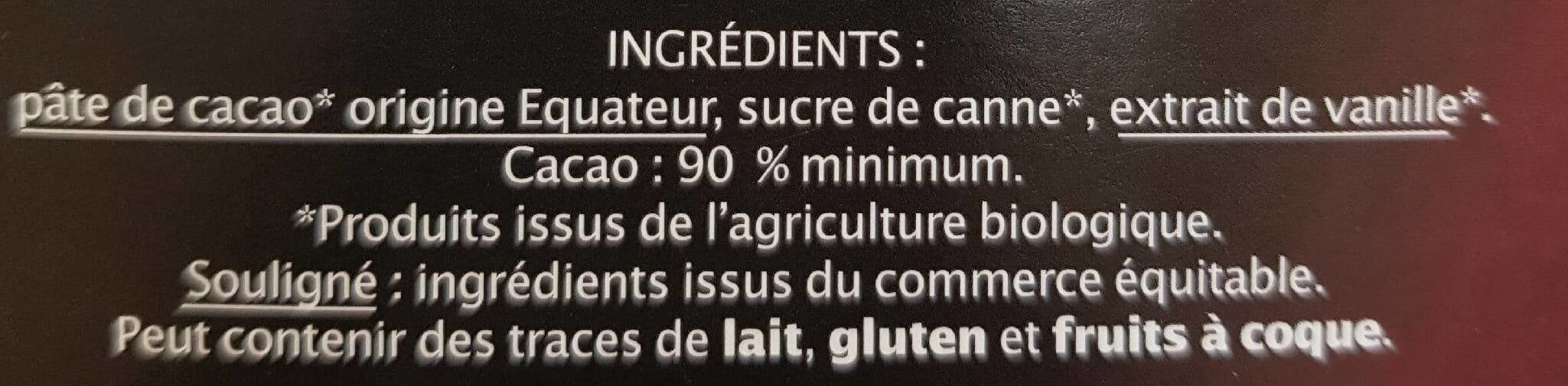 Jardin Bio Chocolat noir 90% packshot