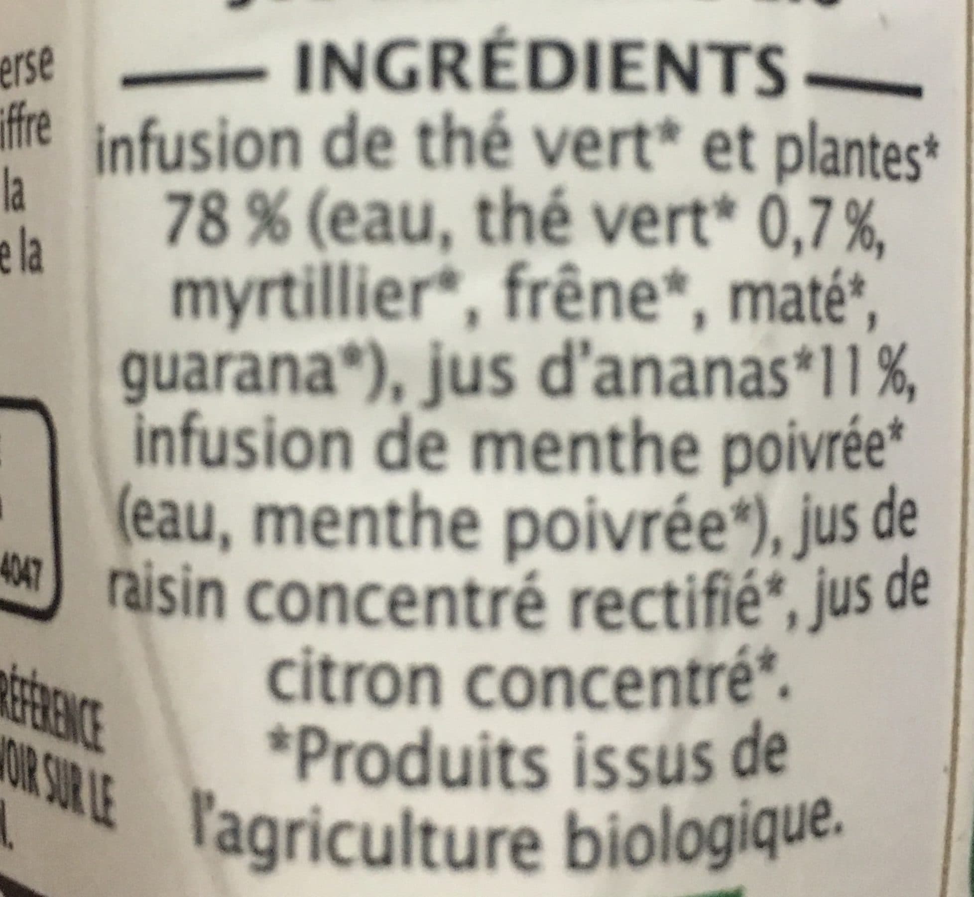 Jardin bio Infuzéa minceur Thé vert ananas packshot