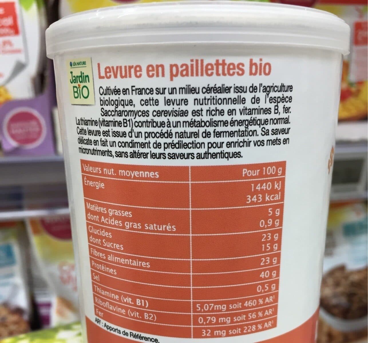 Jardin Bio Levure En Paillettes Bio - Riche En Vitamines B1, B2 Et Fer packshot