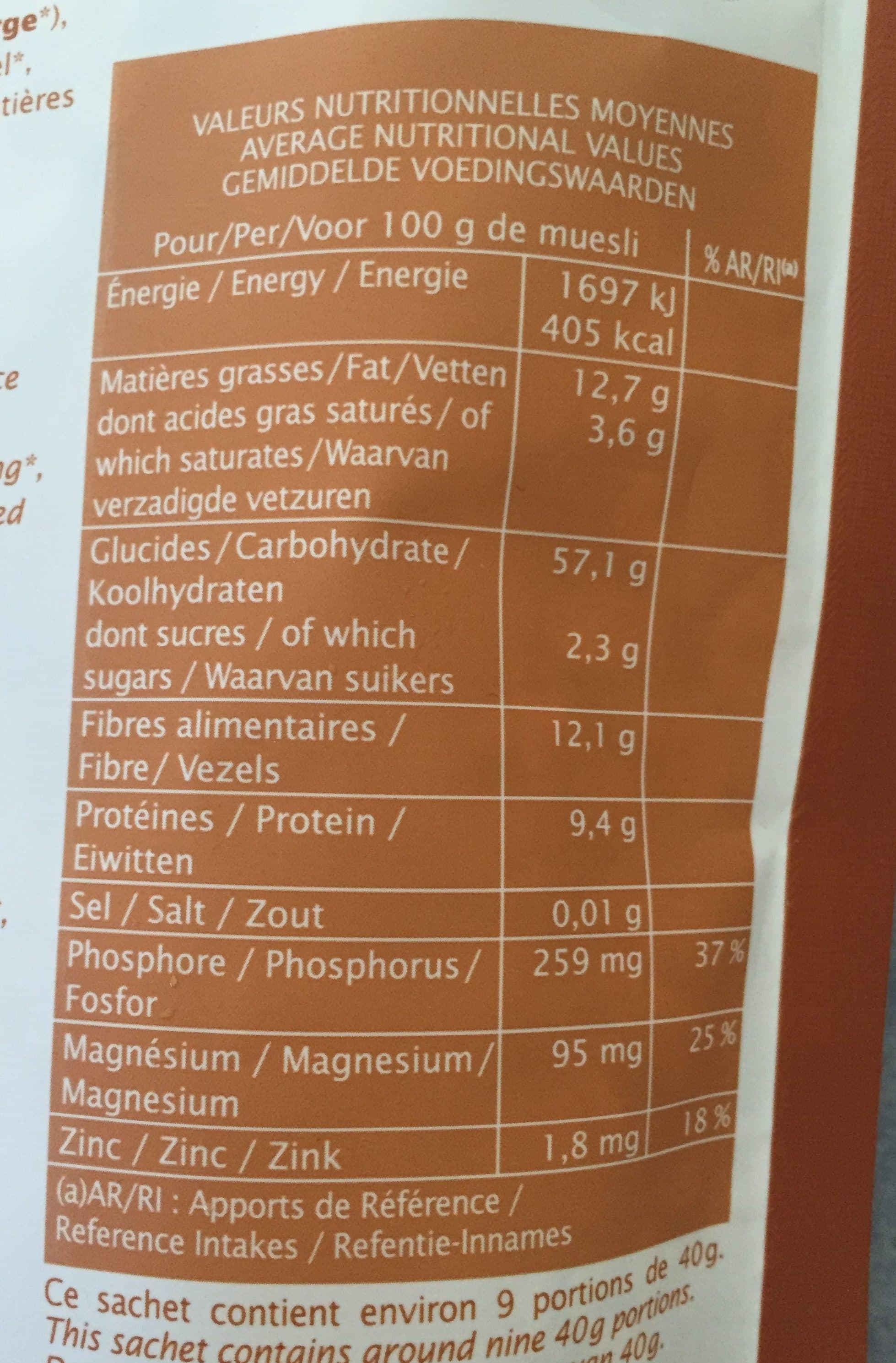 Jardin Bio Muesli amande, noisette et noix de coco packshot