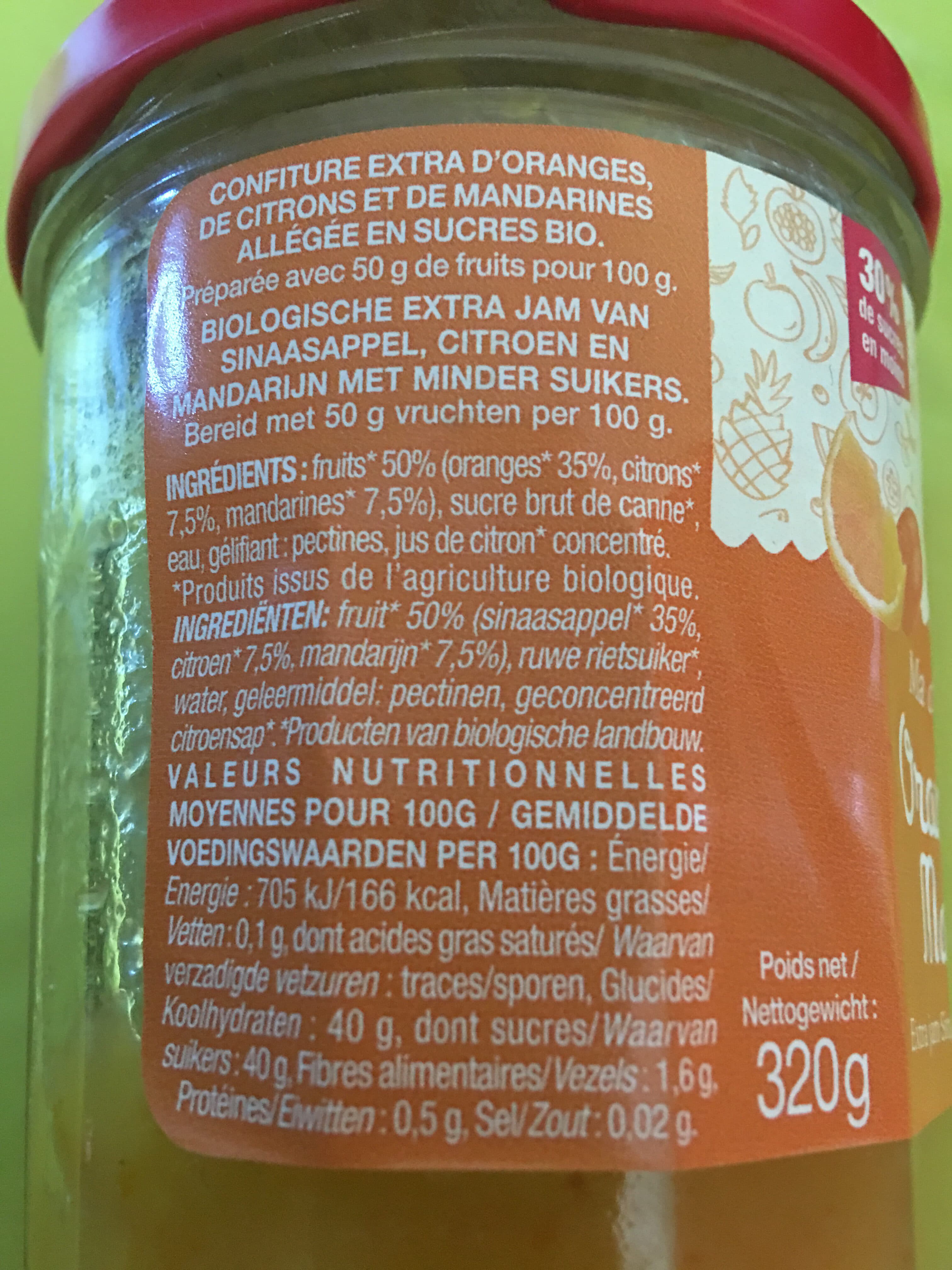 Mamie Bio Ma Confiture Extra Orange Citron Mandarine packshot