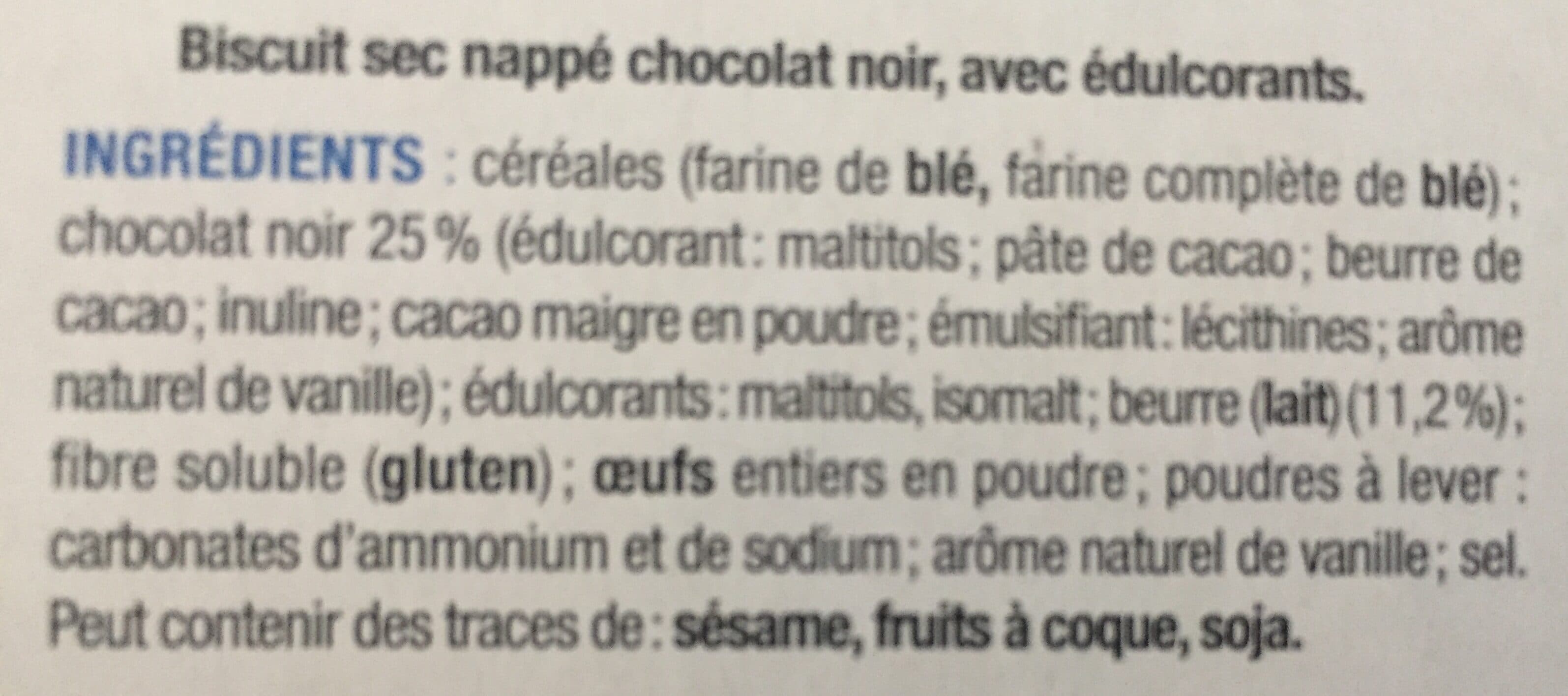 Karéléa Petit Beurre Chocolat packshot