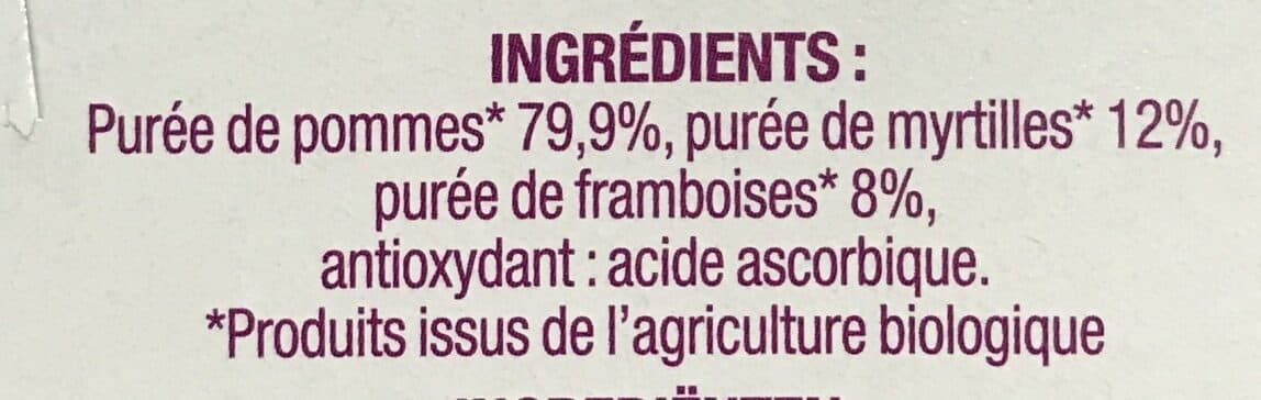 Mamie Bio Dessert pomme myrtille framboise packshot