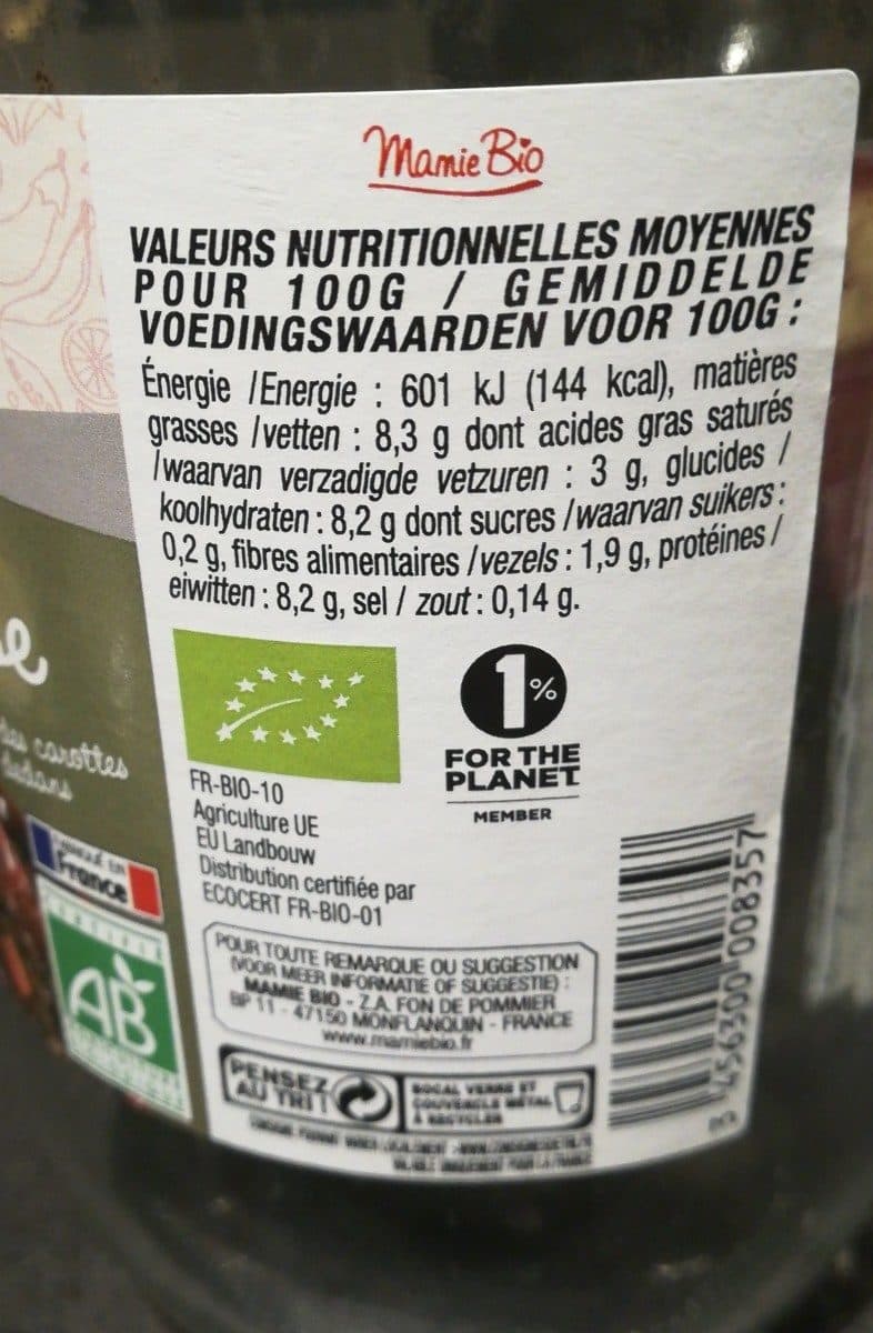 Mamie Bio Lentille saucisse bio packshot