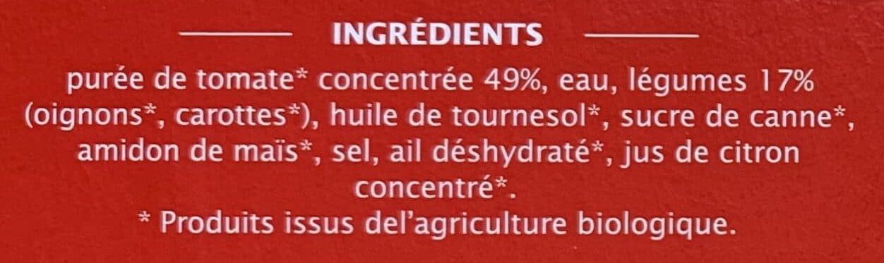 Jardin BiO étic Sauce tomate cuisinée aux légumes packshot
