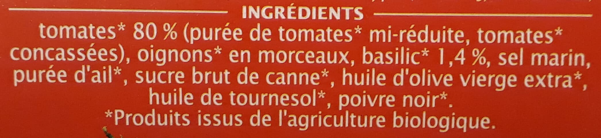 Jardin bio Jardin Bio - Sauce tomate Basilic packshot