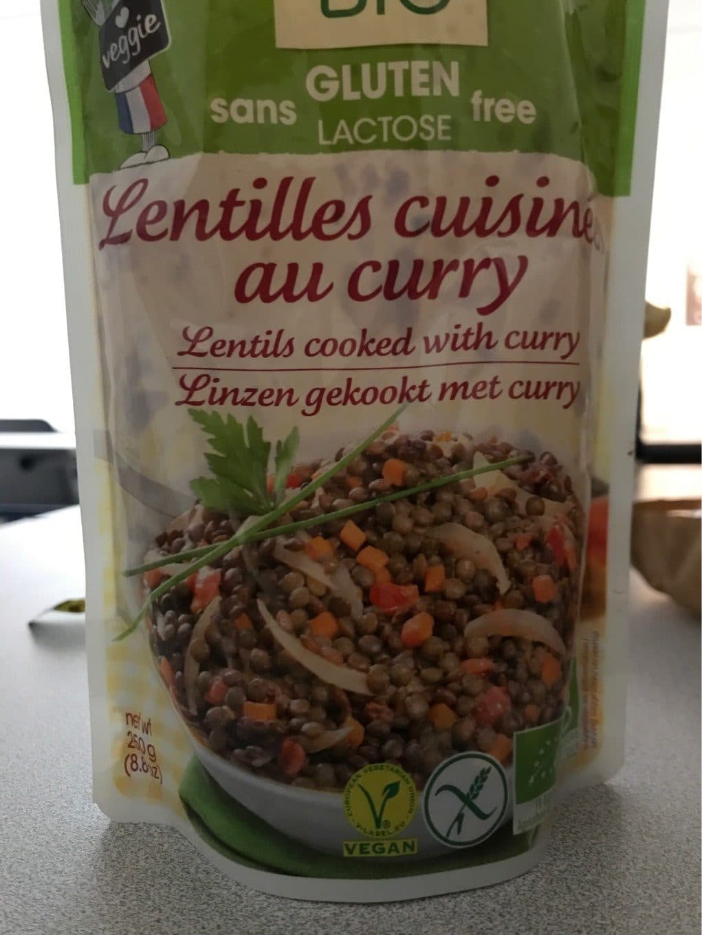 Jardin Bio Lentilles cuisinees au curry packshot