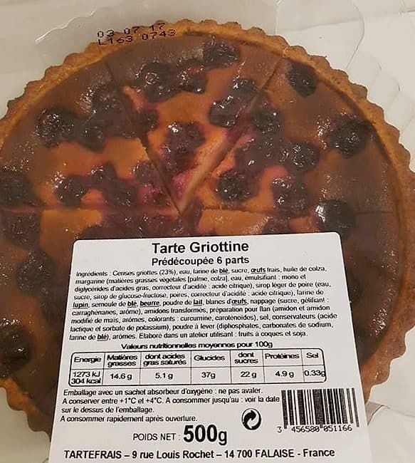 Tartefrais Tarte Griottine packshot