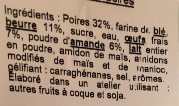Tartefrais Tarte Amandine aux poires packshot
