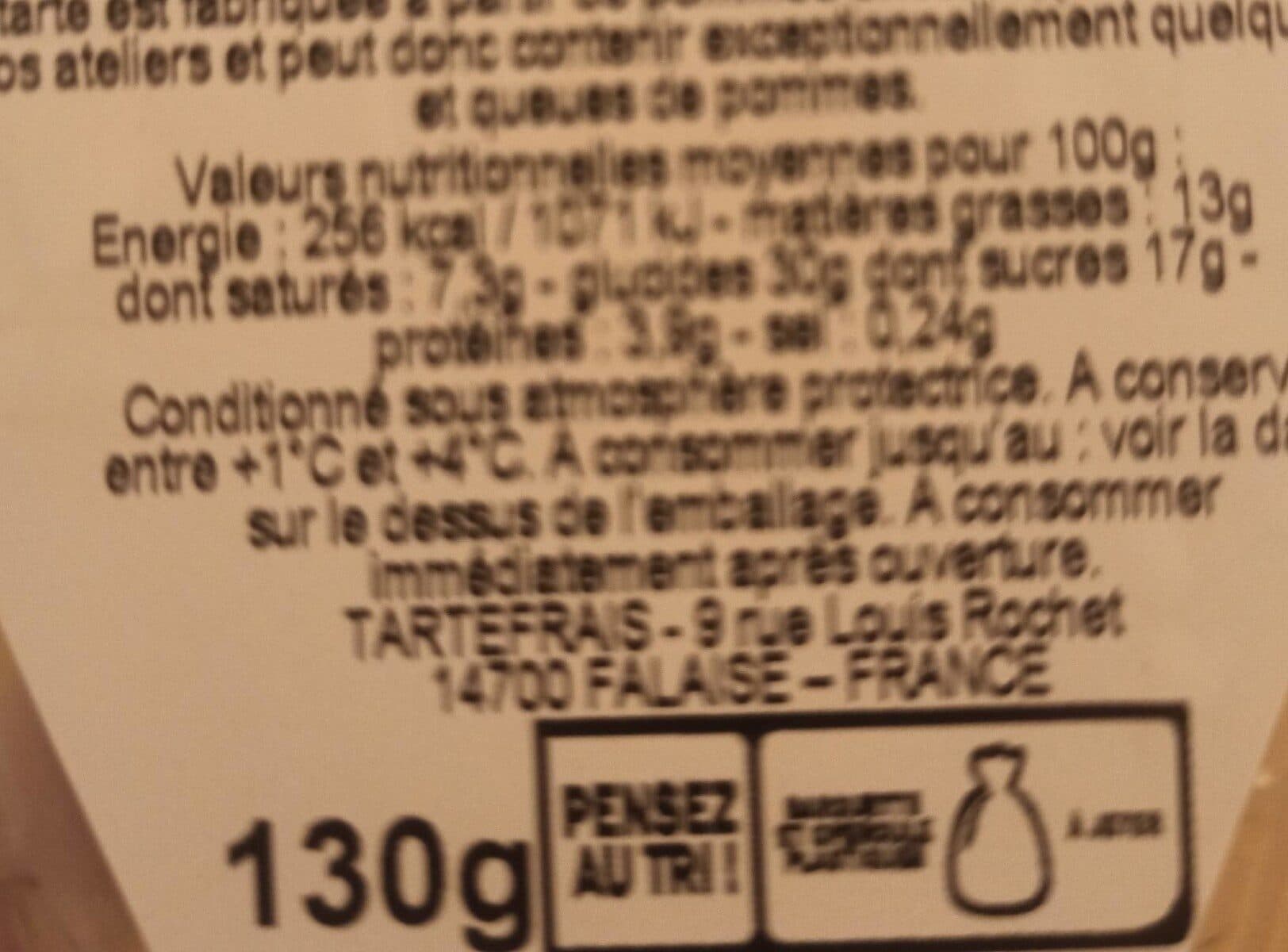 Tartefrais Tarte normande packshot