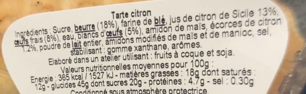 L'Atelier Georget Tarte au Citron packshot