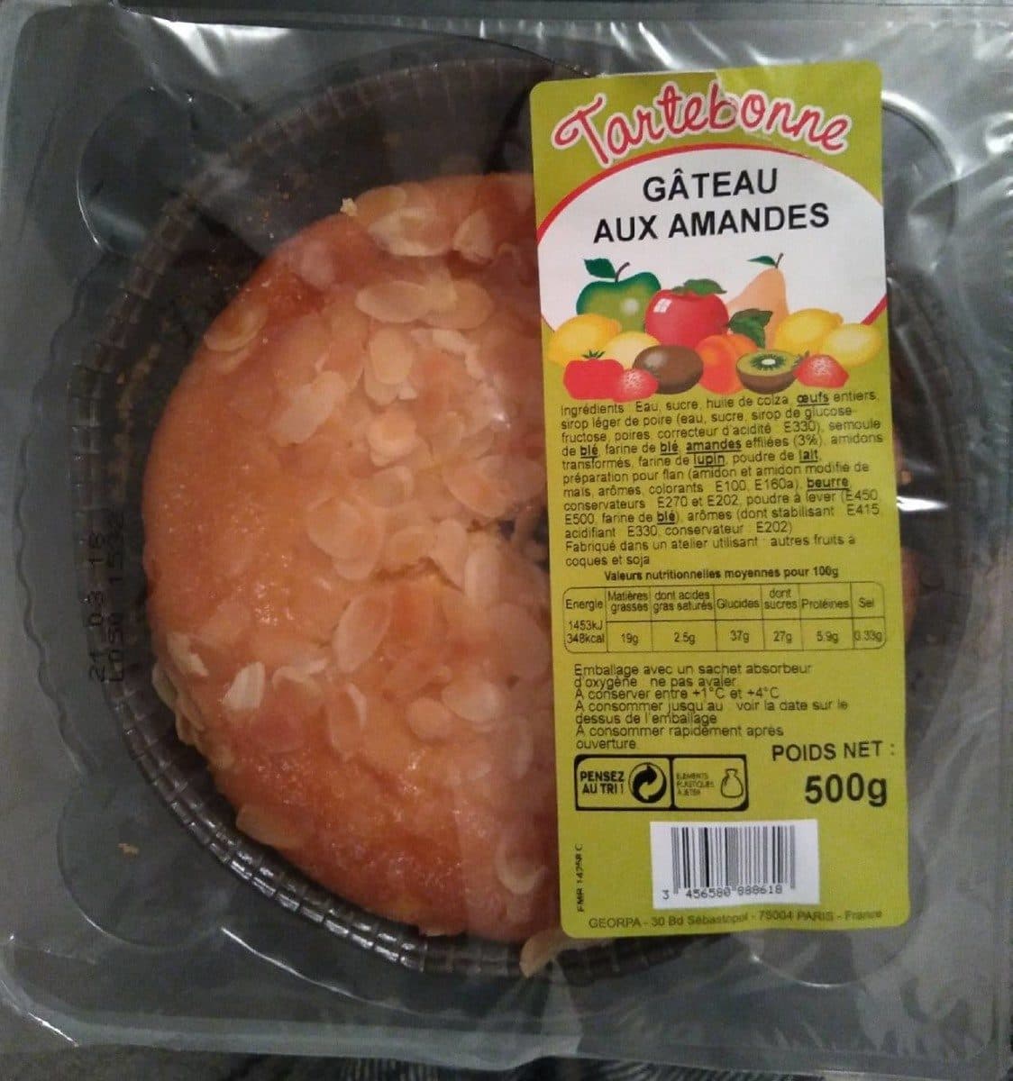 Open Food Facts Gâteau aux amandes packshot