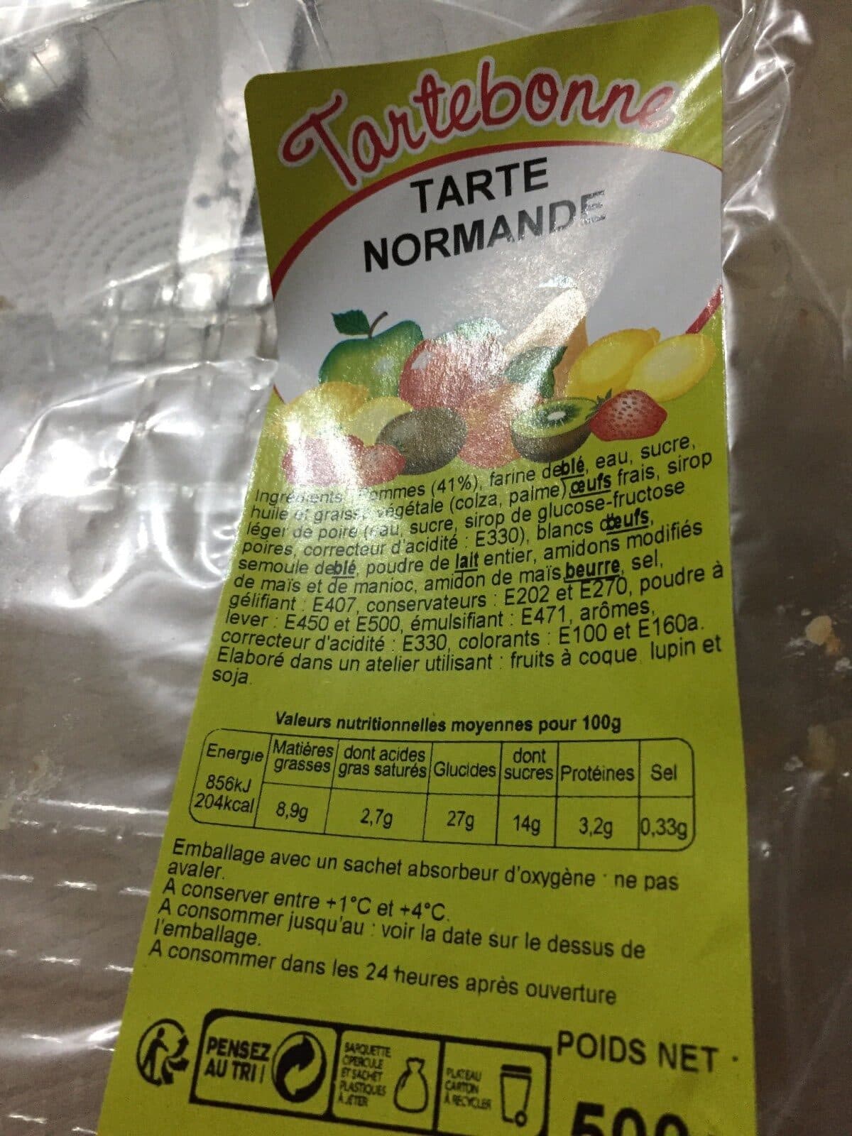 Open Food Facts Tarte normande packshot