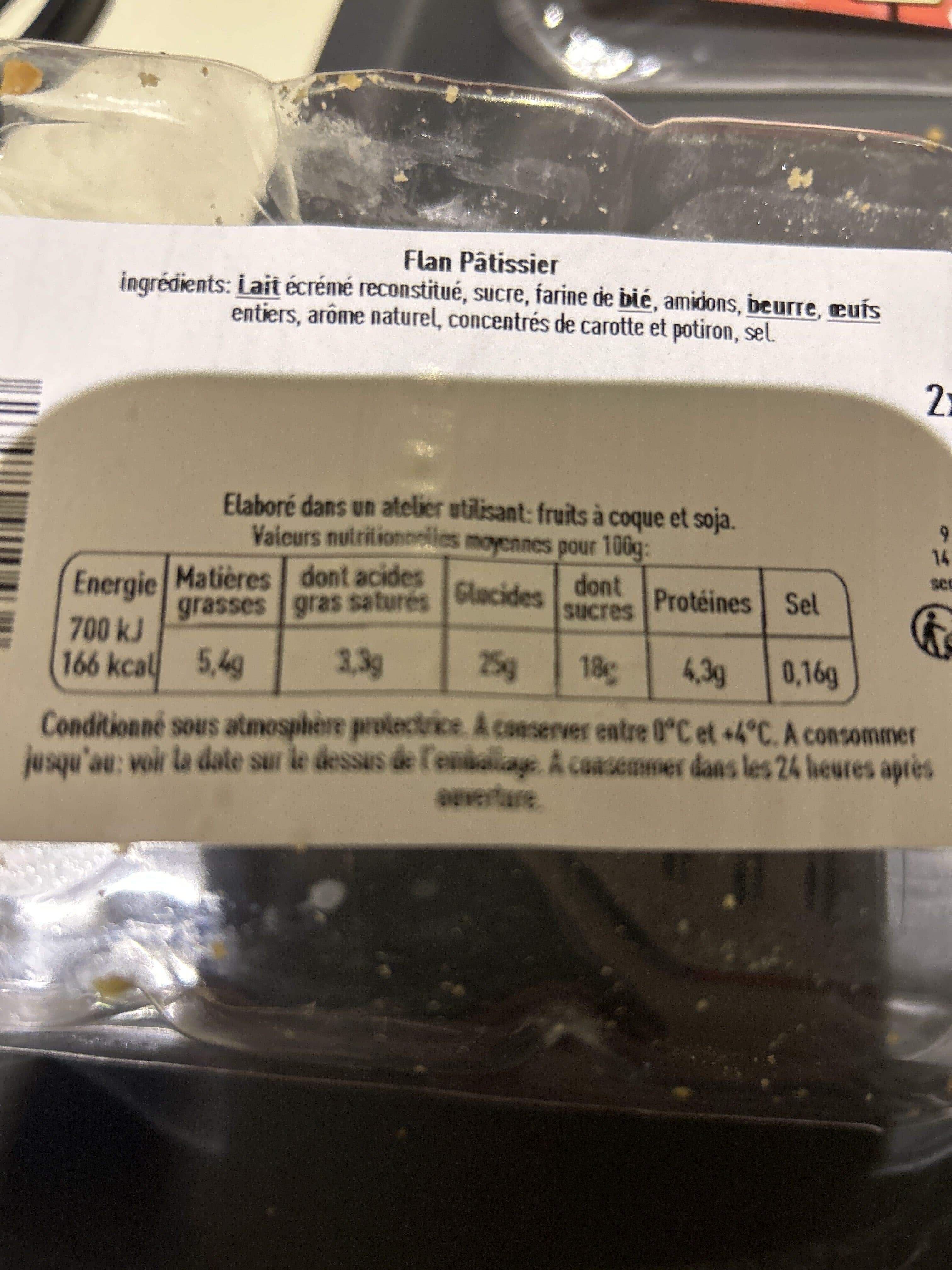 Open Food Facts 2 Parts de Flan Pâtissier packshot